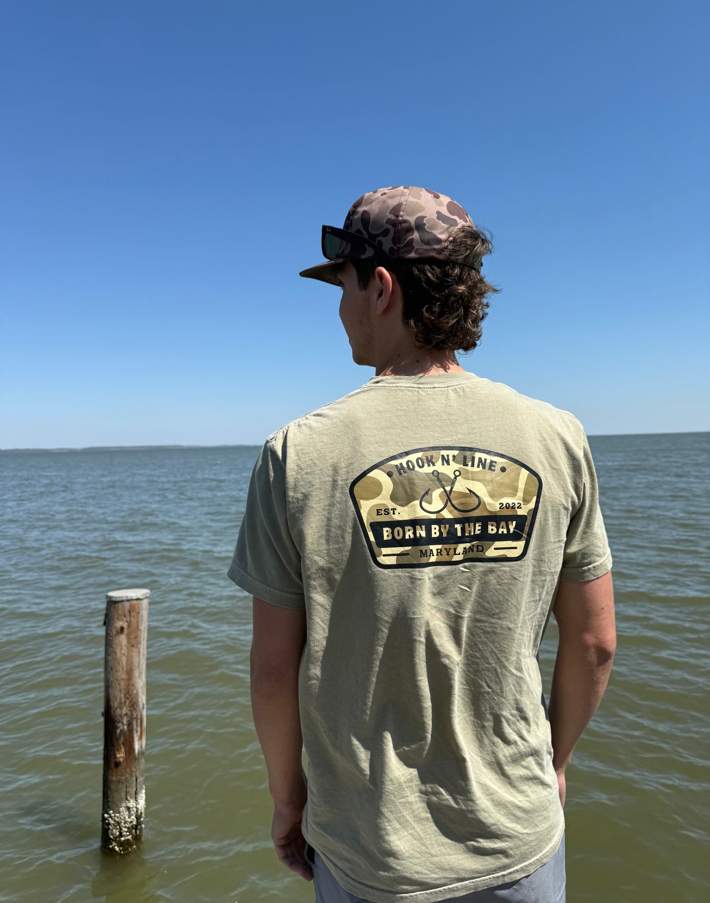Camo "Hook N Line" Tee
