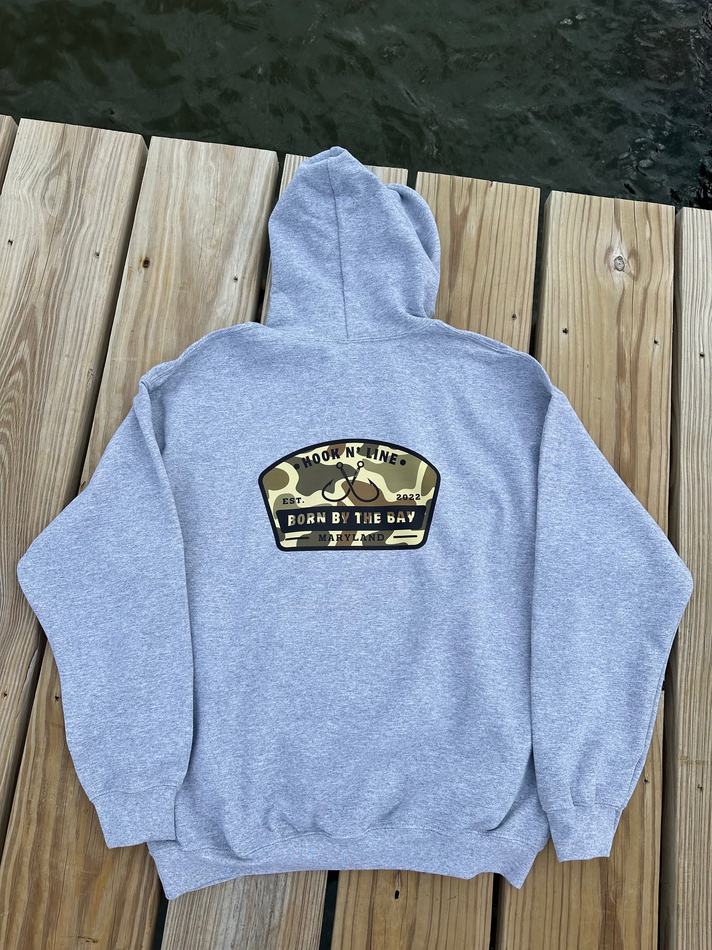 Camo "Hook N' Line" Hoodie