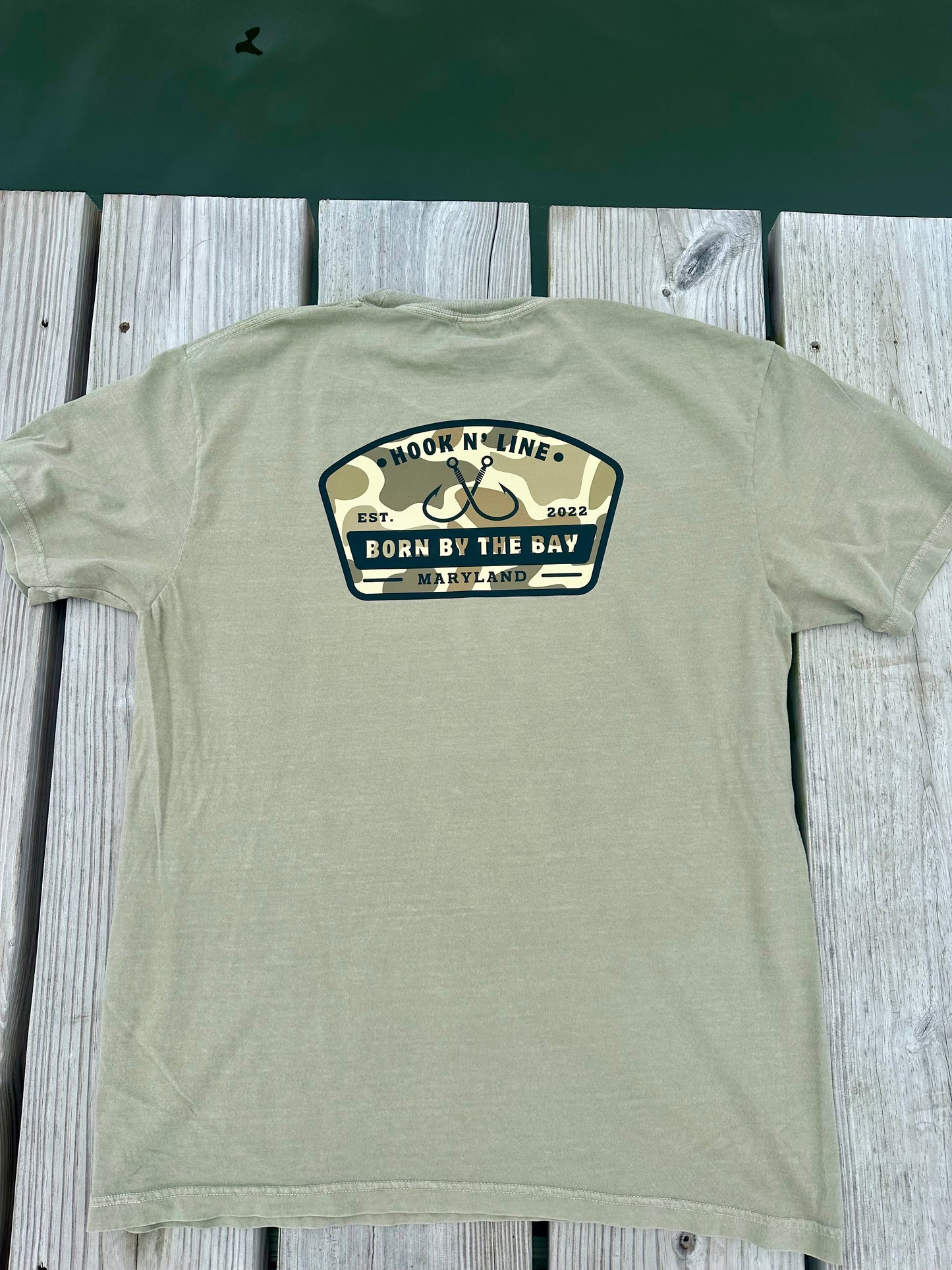 Camo “Hook N’ Line” Tee