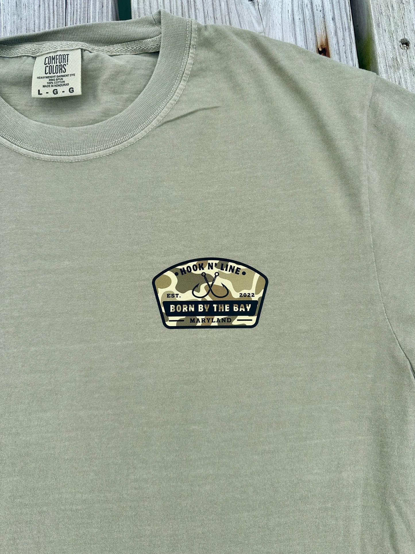 Camo “Hook N’ Line” Tee