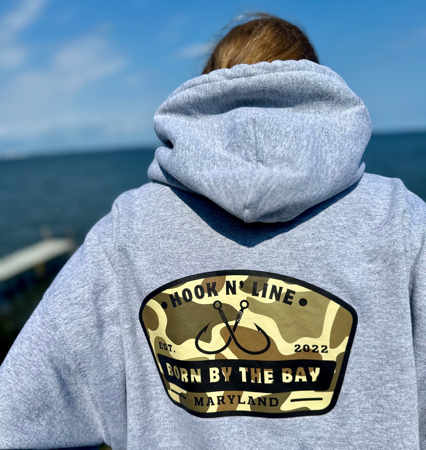 Camo "Hook N' Line" Hoodie