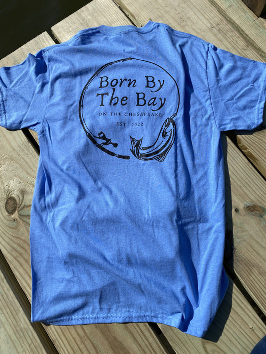 Fishing Rod Tee I Carolina Blue